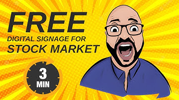 Displaying stock market updates in financial institutions  A digital signage guide