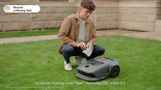 MOVA1000/600-10 Start mowing