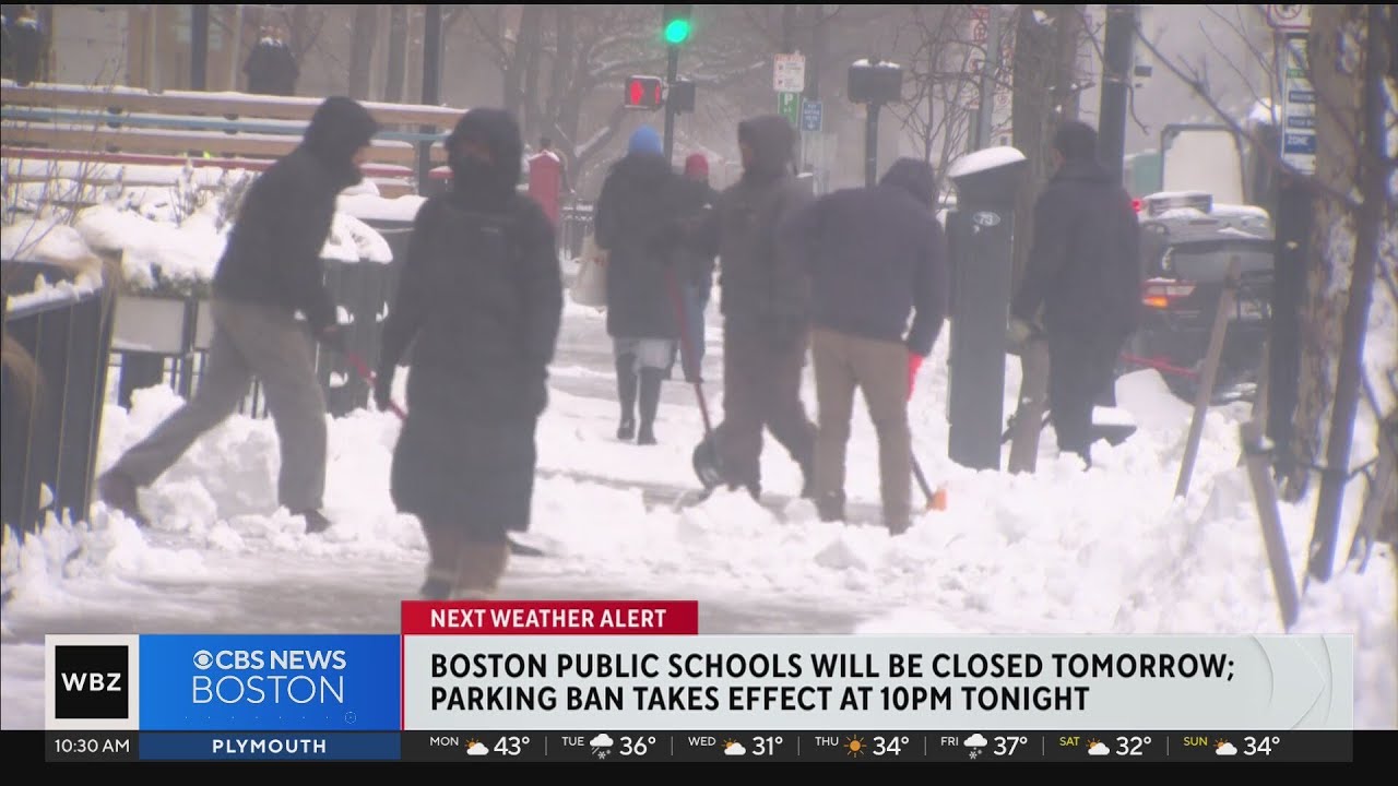 Boston declares snow emergency, cancels school ahead of ...