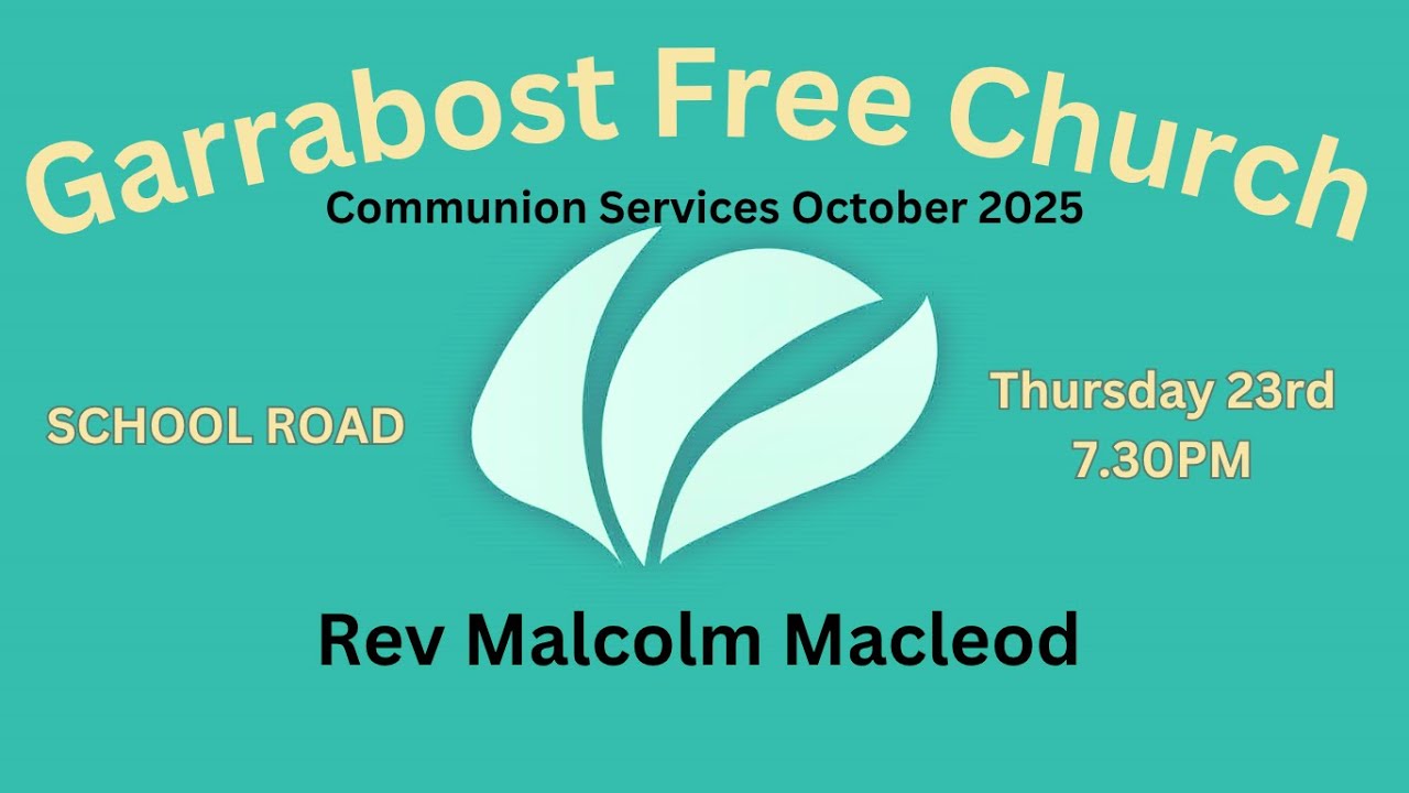23/10/2025 - 7.30pm - Thursday Pre Communion Service - Rev Malcolm ...