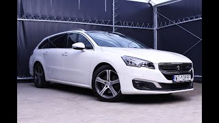 Peugeot 508Sw 2.0 Bluehdi 180 Km 2016 R Automat Biała Perła Panorama Full Led Wyjątkowy Pointcar