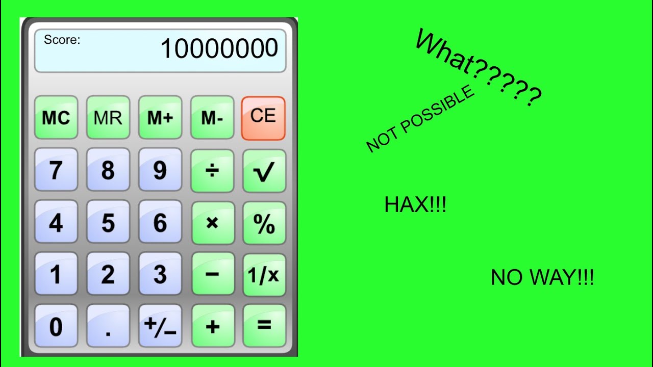 The Calculator Game - YouTube