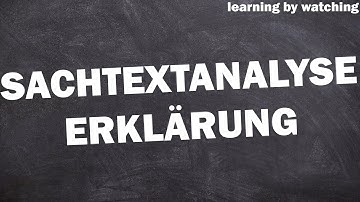 Sachtextanalyse schreiben einfach erklärt!