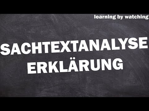 Sachtextanalyse schreiben einfach