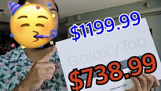 I bought a Samsung Galaxy Tab S9 Ultra for $738.99 from Best Buy (Open Box - Excellent)
