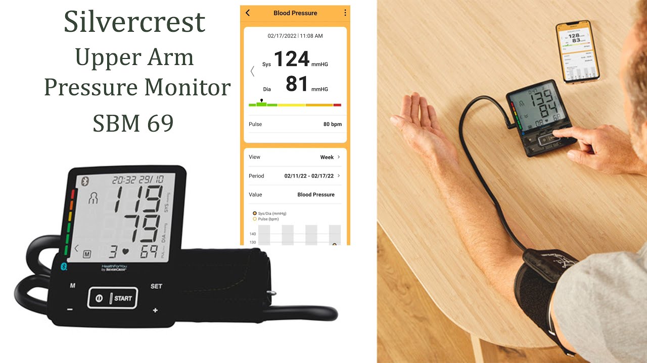 Silvercrest Upper Arm Blood Pressure Monitor SBM 69 HealthForYou - YouTube | Blutdruckmessgeräte