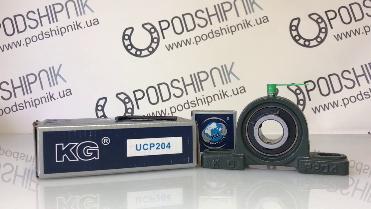 Корпусний підшипник KG UCP 204, розміри 20х127х95