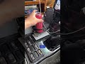 トラックのドリンクホルダー