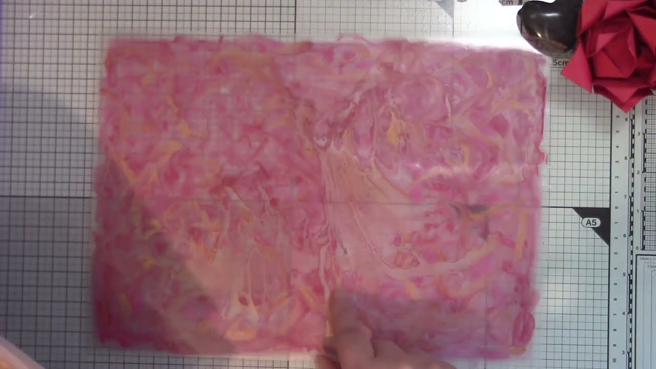 2 verschiedene Hintergründe mit dem Laminiergerät/ diy