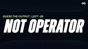 Guess the Output 26 | Tricky C codes for Beginners, Technical Interviews & Gate | GeeksforGeeks