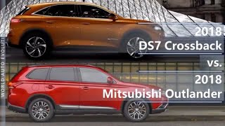 2018 DS7 Crossback vs 2018 Mitsubishi Outlander (technical comparison)