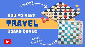 How to Make Travel Board Games | Scrabble | Checkers | Tic Tac Toe | Mancala