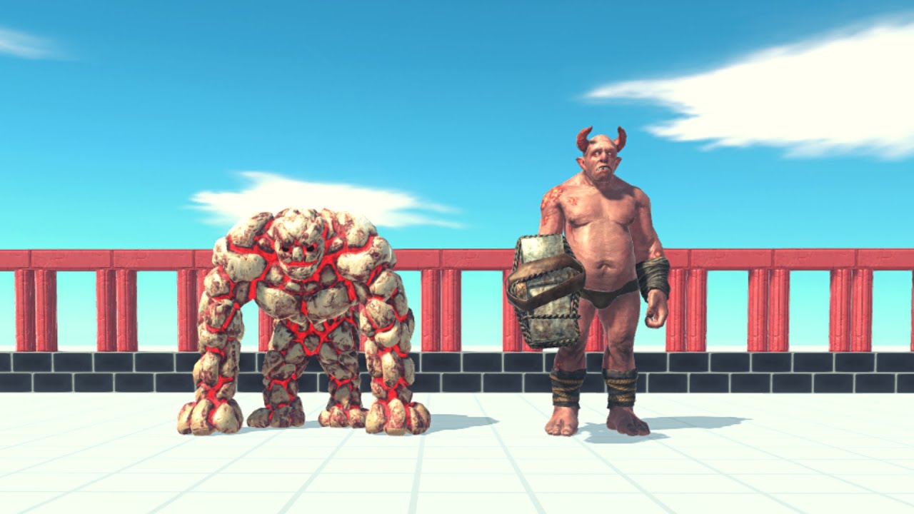 Ogre Lord And Lava Golem Vs Random Teams ARBS | Animal Revolt Battle Simulator