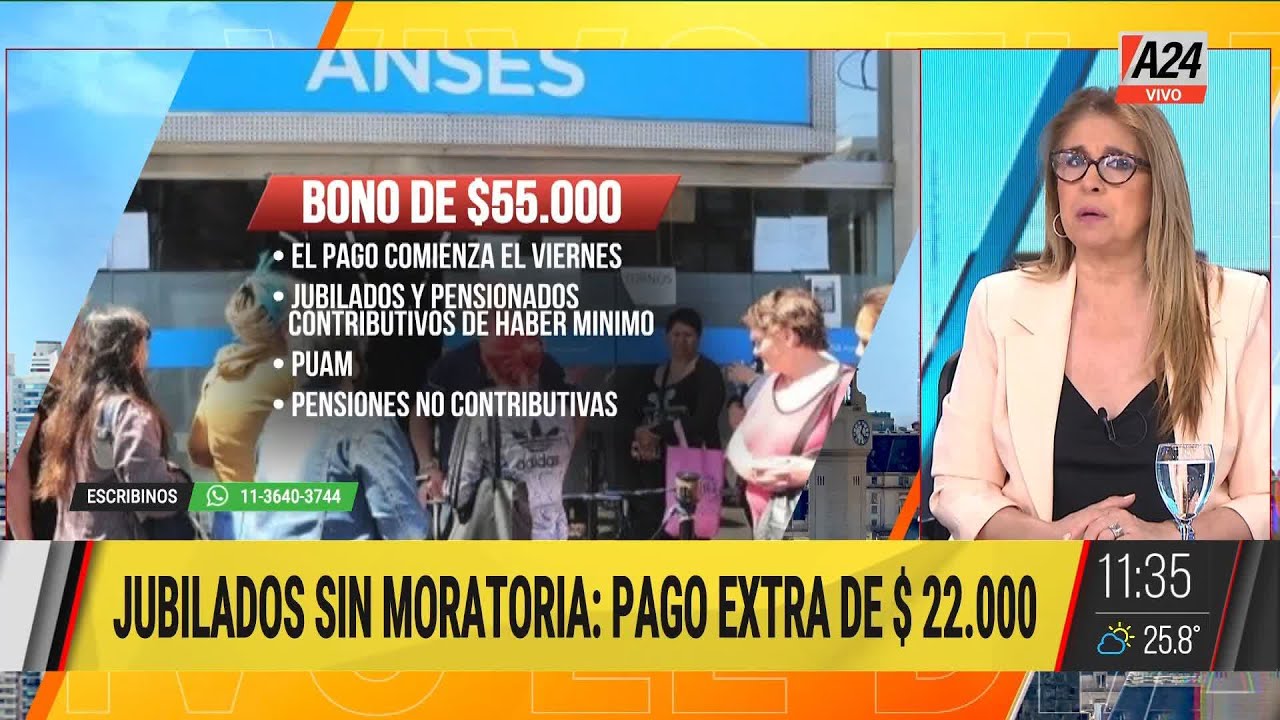 📢 Jubilados: mañana empiezan a pagar el bono de $55 mil - YouTube