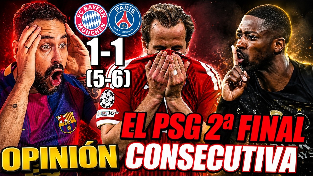 El PSG a su 2ª FINAL de CHAMPIONS CONSECUTIVA tras ELIMINAR 1-1 (6-5 ...