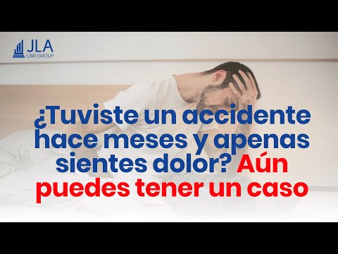 ¿Dolor semanas después de un accidente? Aún puedes recibir compensación