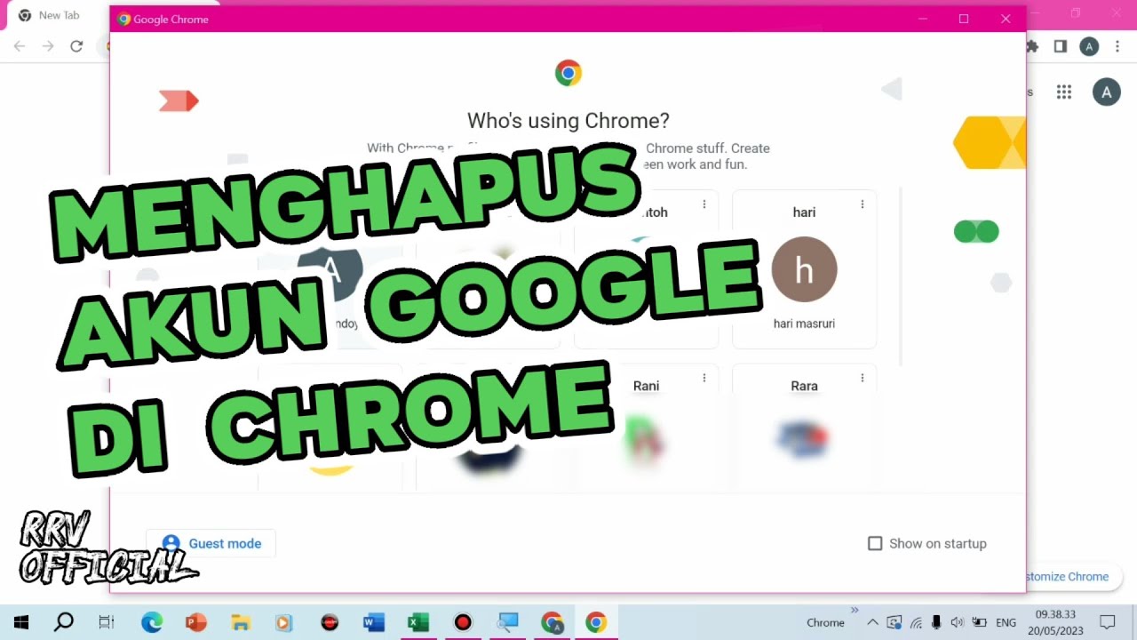 Cara Logout / Keluar Akun Google Yang Sudah Ter-Login di Chrome Laptop ...