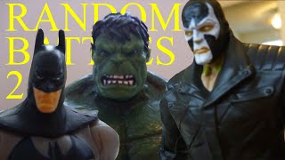 Hulk vs Batman vs Bane STOP MOTION (Random Battles #2 )
