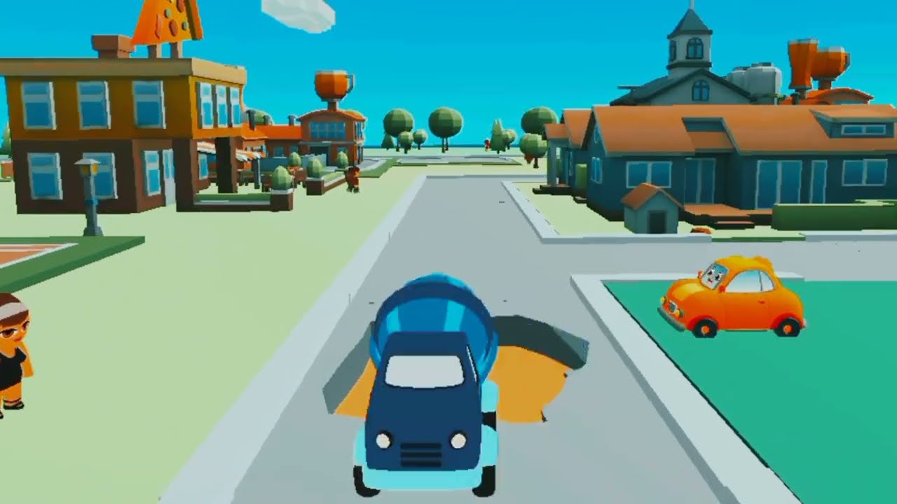 New kids game 3026  game for kids built a road 