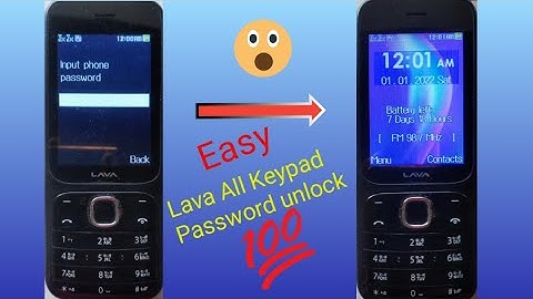 All Lava keypad mobile hard reset | Input Phone Password error | easily password unlock remove
