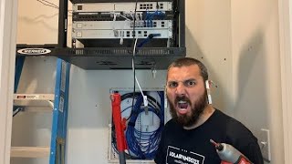 Re-cabling the Entire Home Server Closet / Home Network Closet installation #homelab