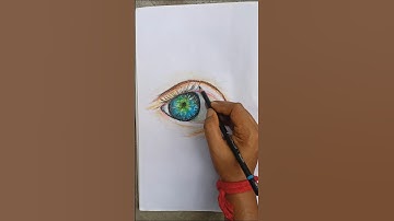how to draw eye | realistic eye drawing 👁️👁️🎨🖌️ आँखों का चित्रांकन #drawing #eyedrawing  #shortfeed
