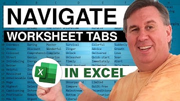 Excel - Fast and Easy Way to Navigate Between Worksheets in Excel - Episode 608