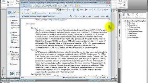 AutoCAD Map 3D 2011   Insert a georeferenced raster image into a DWG file   YouTube