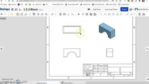 1 2 3 Multiview in OnShape
