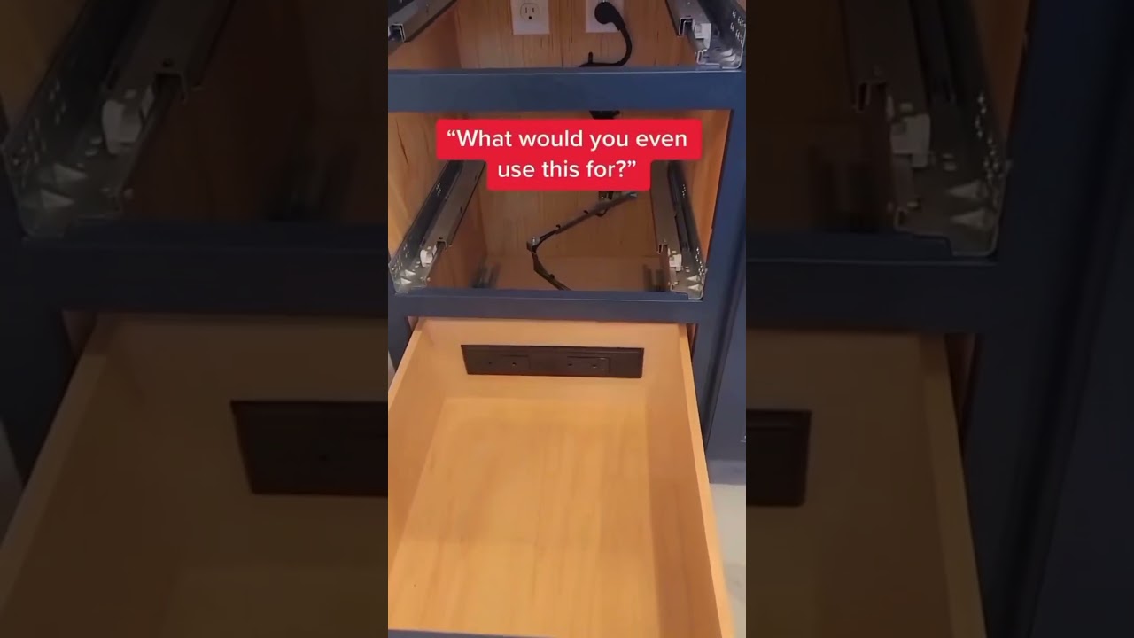 Docking Drawer Outlets for a Clutter-Free Vanity!