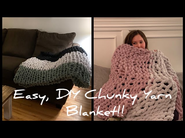 Quick and Classy! How to Make a Giant Yarn Blanket from Start to Finish! 