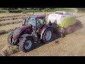 Valtra t214  claas quadrant 5300 rc  foin 2019  eta leclercq