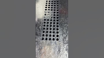 CNC punching machine-dense hole punching mesh,no burrs at the edge#cnc #punchingmachine #sheetmetal