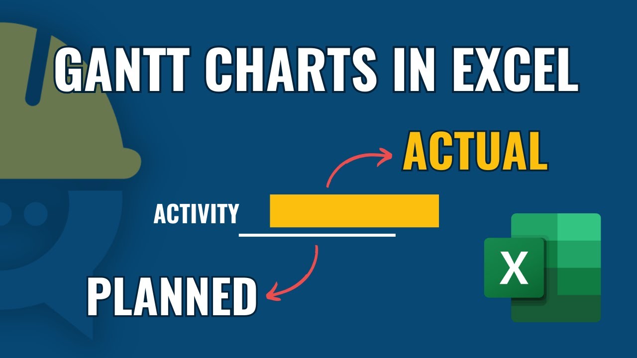 How to Build a Gantt Chart in Excel | Track Planned vs Actual Progress