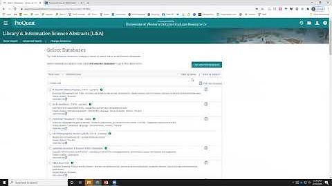 Database Searching w/ LISA and Library Lit