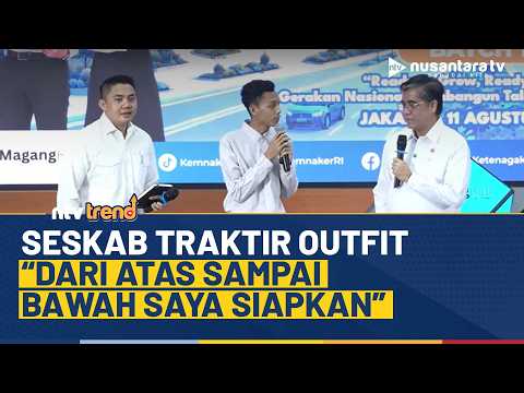 Seskab Teddy Traktir &lsquo;Outfit&rsquo; Anak Magang Nasional PT Telkom: Dari Atas Sampai Bawah Saya Siapkan