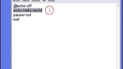 VIDEOTUTORIAL BATCH: INTRODUCCIÓN  (en español + voz)