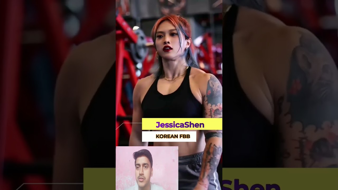 WOW😇 Asian Muscle Girl 🔥 Jessica Shen  💪Reaction 🔥 Fbb Flex Bicep 