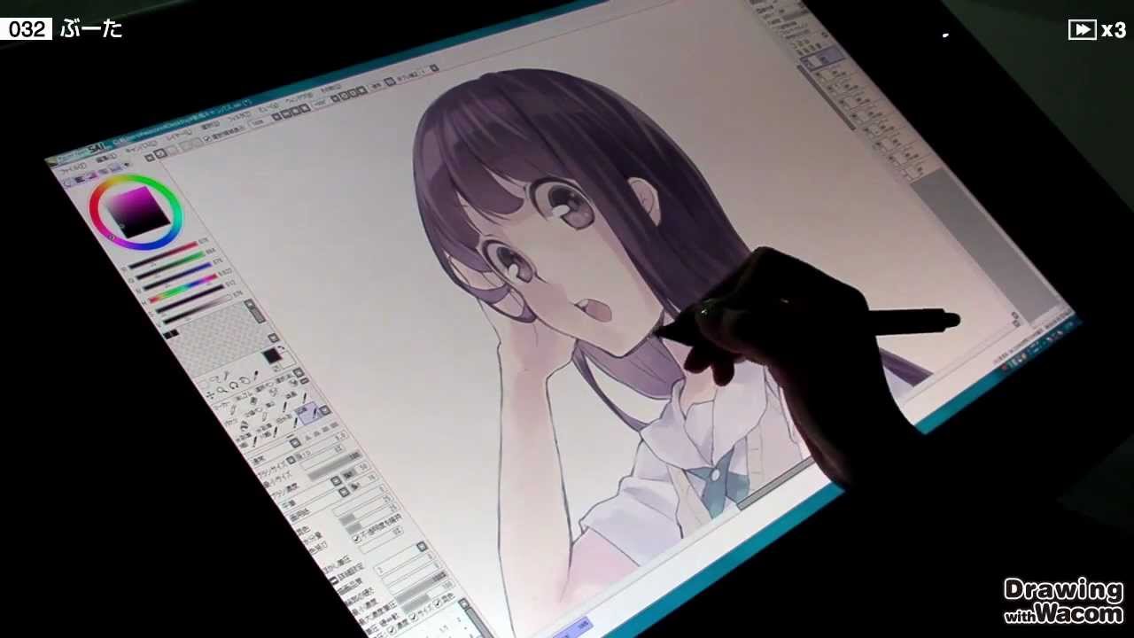 イラストレーター ぶーた Drawing With Wacom Dww Youtube