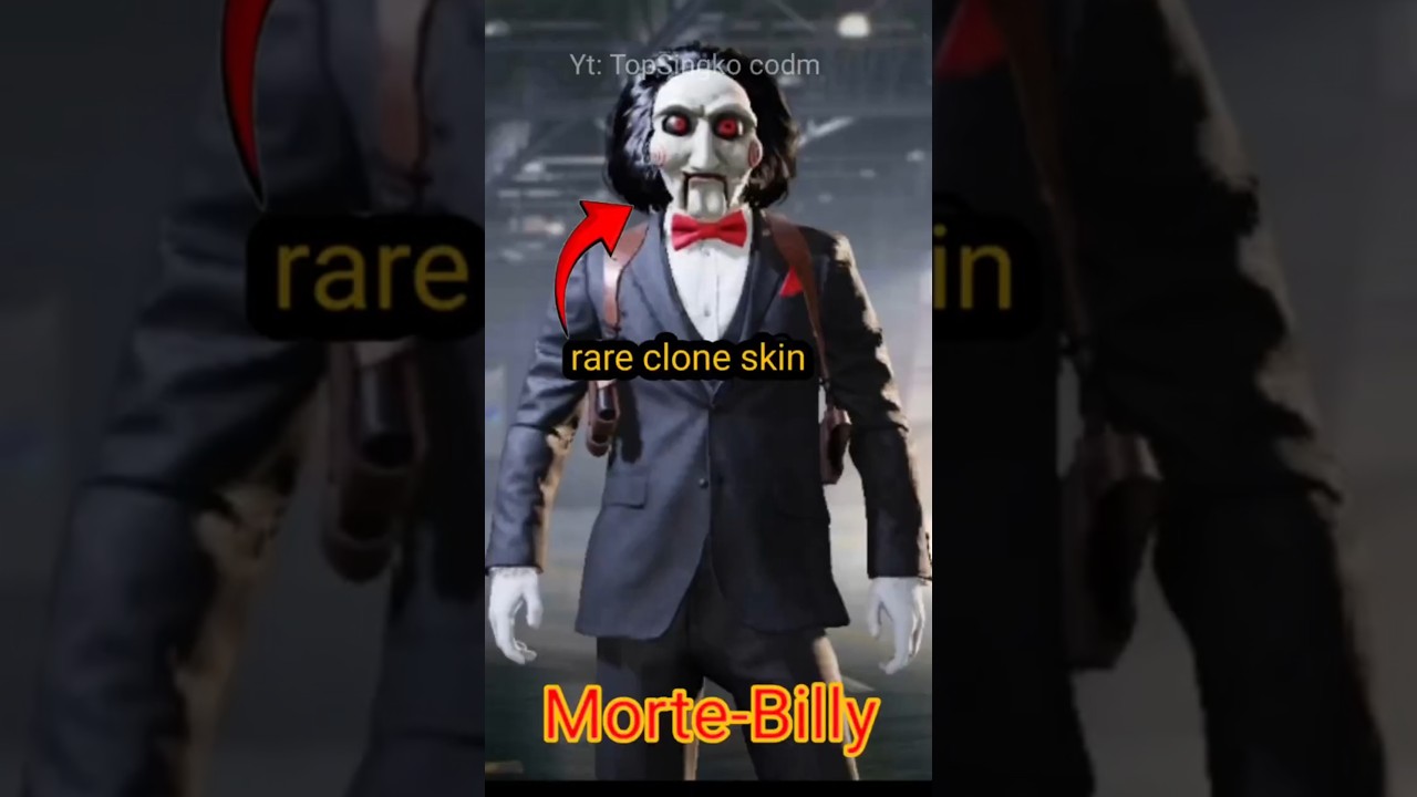 Clown skin ( Gunzo-Clownpin ) vs rare clown skin( Morte-Billy )💀