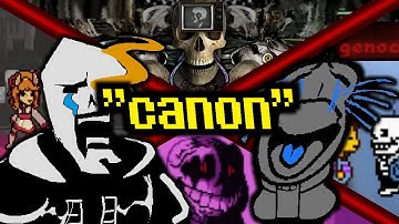 "Canon" Undertale Fanworks: To Be or Not To Be