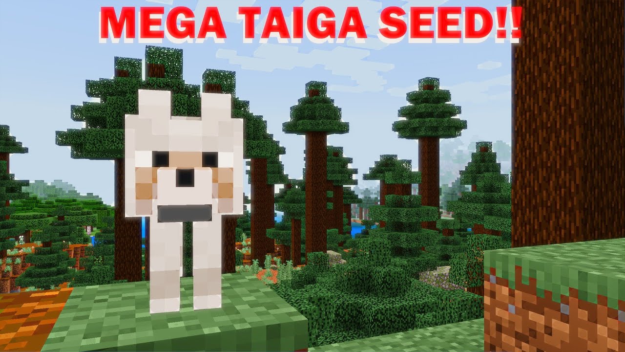 Mega Taiga Biome Minecraft Banner