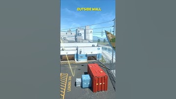 OutSide Smoke From Spawn On Nuke CS2 #shorts