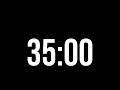 35 Minute Timer With Alarm ⏰ | Black Screen | No Music