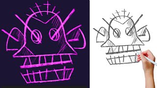 DRAW Arcane Jinx's Monkey Like a PRO!