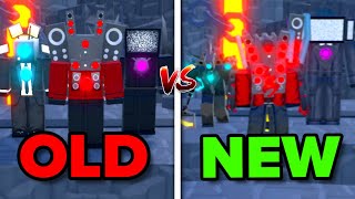 OLD TITAN TRIO vs NEW TITAN TRIO! 🤯🔥 | Toilet Tower Defense Roblox