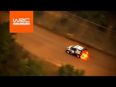 WRC - Lappi´s car on fire! Rally Guanajuato México 2020: Stage 7