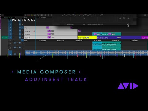 Avid Media Composer — Add/Insert Track