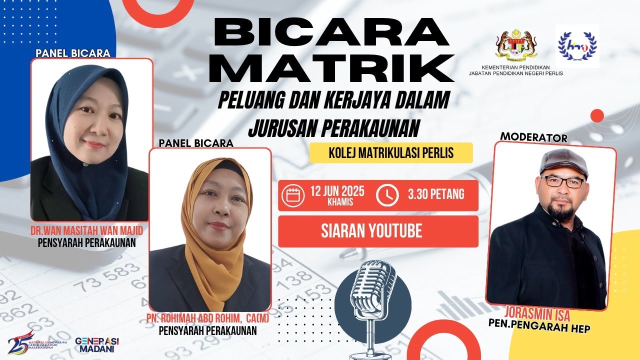 BICARA MATRIK: Peluang dan Kerjaya dalam Jurusan Perakaunan