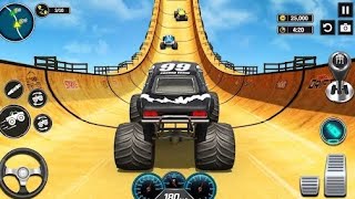 Mega Ramp Monster Car Racing 3D - Extreme Car Stunts -Android Gamepla#MegaRamp #3DGames #CarRacing screenshot 3